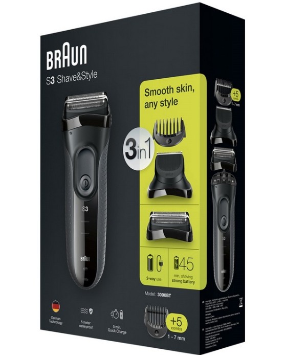 BRAUN S3 Shave&Style Rasierer 3000BT und Trimmer Barttrimmer 3000 BT eBay