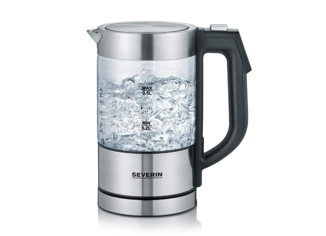 SEVERIN WK 3458 Digitaler Mini Glas-Wasserkocher 0,5 L  SEVERIN WK 3458 Digitaler Mini Glas-Wasserkocher 0,5 L