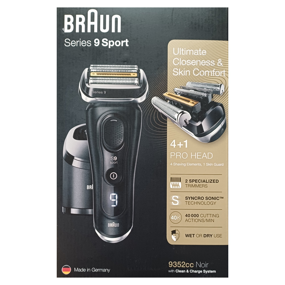 Braun Series 9 Sport 9352CC Elektrorasierer Clean & Charge
