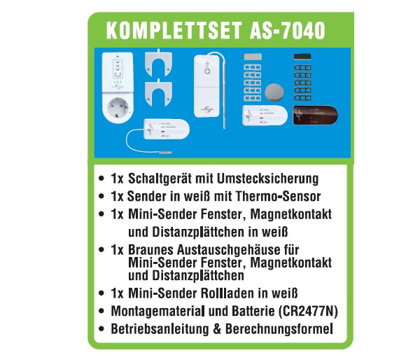 PROTECTOR AS 7040 Funk Abluftsteuerung PREMIUM mit 3 Funk-Sendern und mit DIB