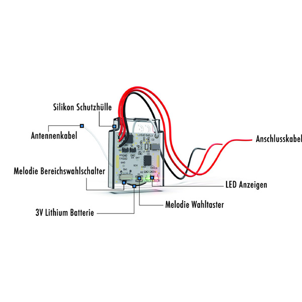 M-E BELL 556 TX Micro Converter 3 Funk Erweiterung für Klingeltaster