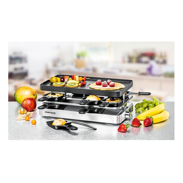 Rommelsbacher RC 1400 RACLETTE GRILL mit Wendelplatte