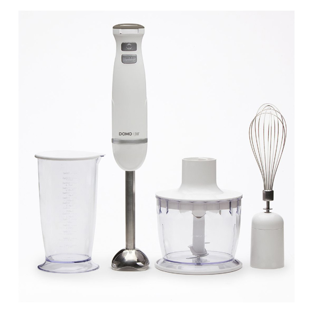 do9144_gal DOMO DO 9144 M Mixer-Set PUUR 3in1 Stabmixer mit Zerkleinerer und Schneebesen