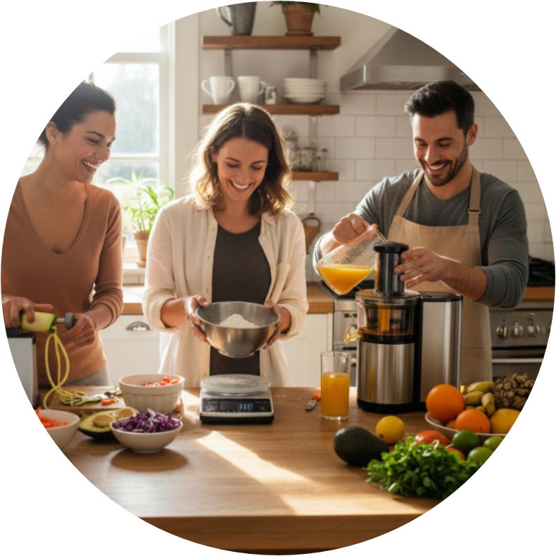 Person, Kochen, Zutaten mischen,