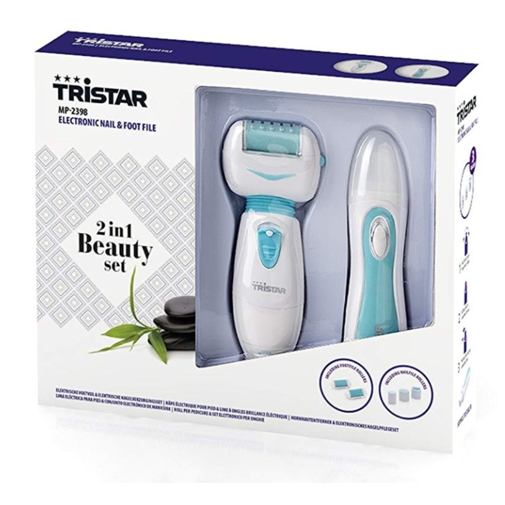 mp2398_gal Tristar MP 2398 Beauty Set 2in1 Nagelfeile und Hornhautfeile
