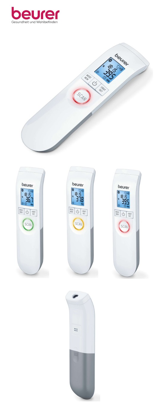 Beurer Thermometer FT 95 Bluetooth® Infrarot-Messtechnik Fieberthermometer