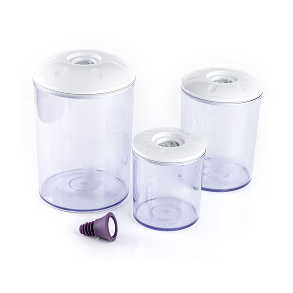 vck525neu_600 Rommelsbacher VCK 525 Vakuumierer Behälter Set Family rund