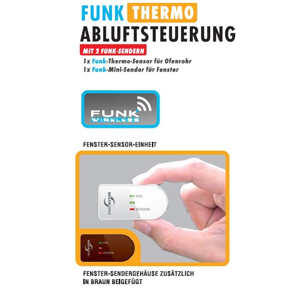 PROTECTOR AS 5030.3 Funk Abluftsteuerung THERMO mit 2 Funksendern