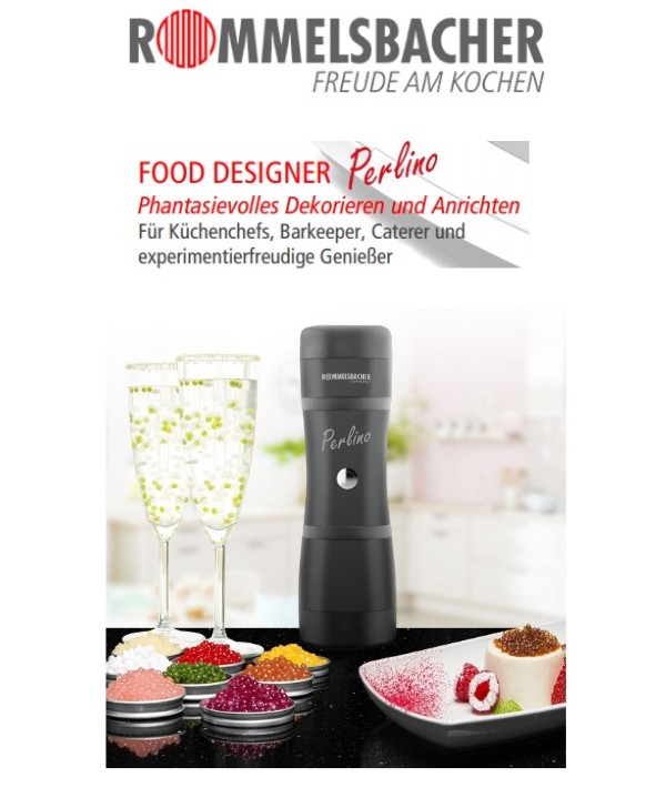 Rommelsbacher FD 500 Perlino FOOD DESIGNER für Geleeperlen