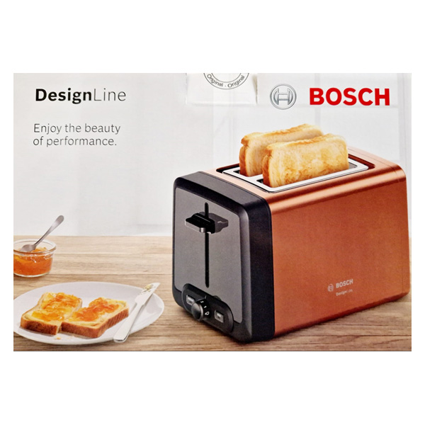 Bosch TAT4P429DE 2-Schlitz Toaster DesignLine Kupfer