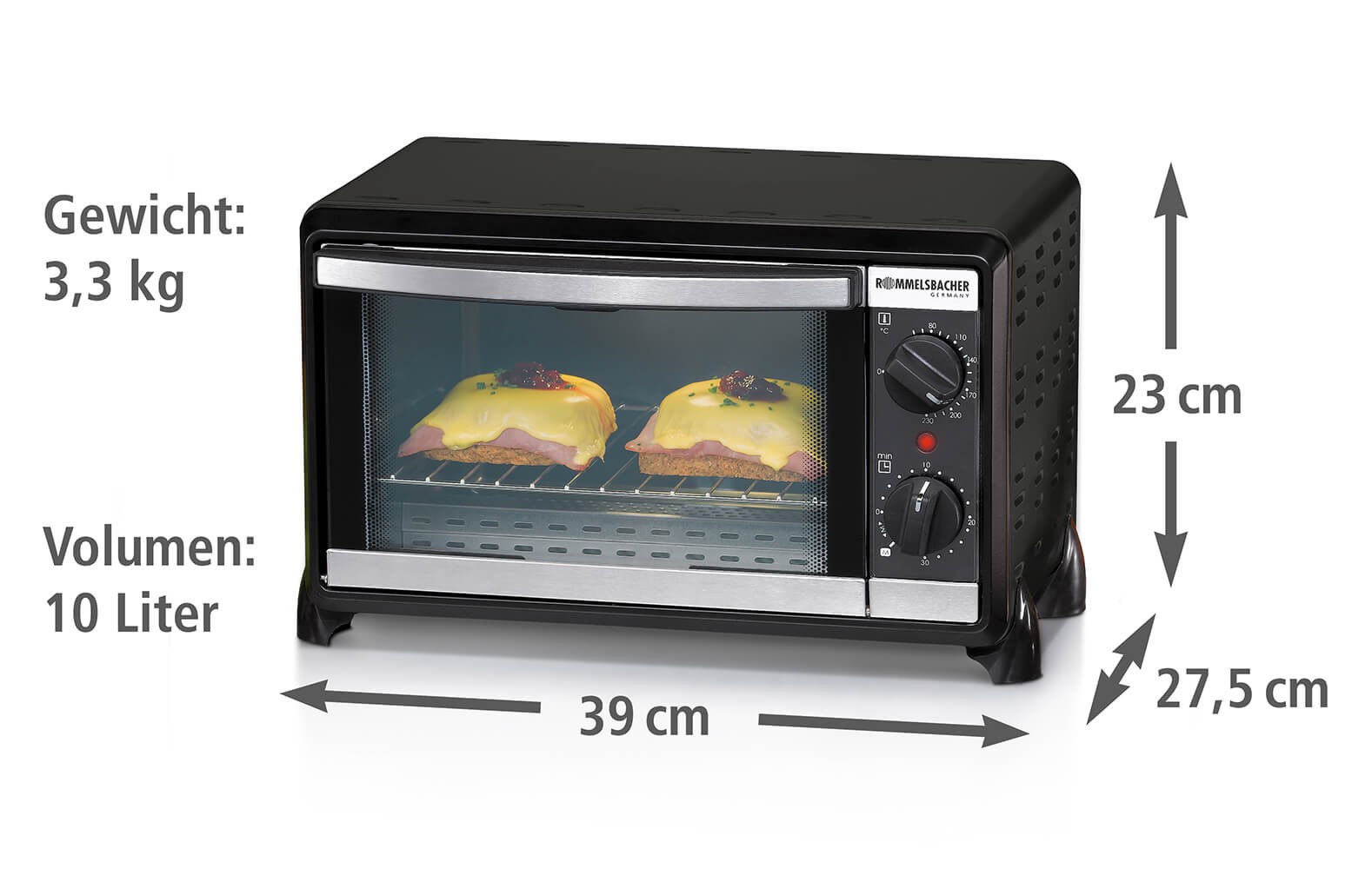 Rommelsbacher BG 950 Minibackofen Speedy