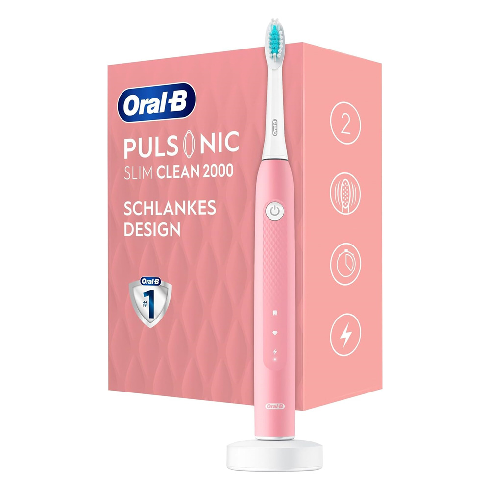BRAUN OralB Pulsonic Slim Clean 2000 Schallzahnbürste PINK