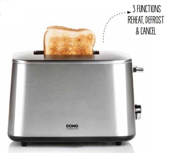 Domo DO 972 T Edelstahl Toaster